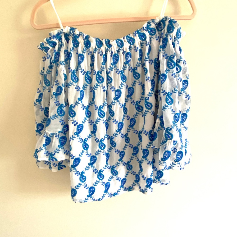 NWT Lilly Pulitzer Alva Off the Shoulder Top - Picture 5 of 15